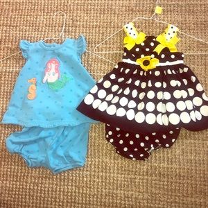 6 m Girls Aqua Le Top & black Rare Editions sets